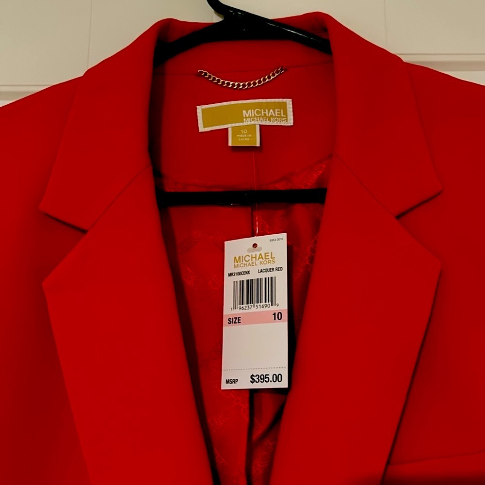 MICHAEL KORS RED BLAZER
